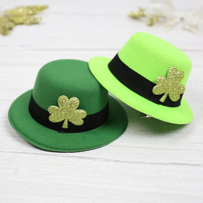 Buycenter Green Shamrock Top Hat Decoration - Irish Festival Style - Buy Center