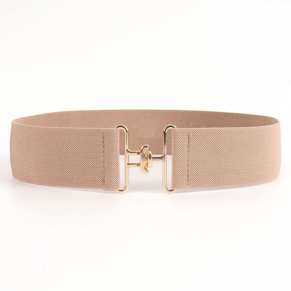 Women's Elastic Belt with Simple Buckle - Stylish & Adjustable for Any Outfit - Buy Center