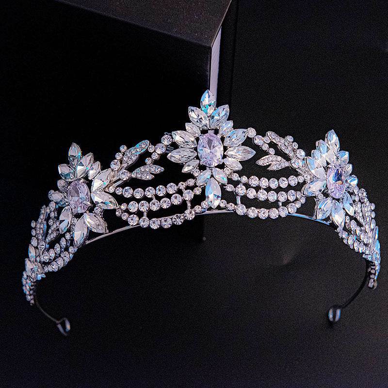 Elegant Zirconia Bridal Crown - European-American Hair Jewelry for Weddings - Buy Center