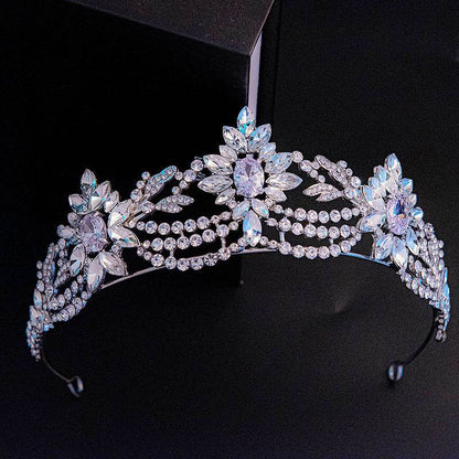 Elegant Zirconia Bridal Crown - European-American Hair Jewelry for Weddings - Buy Center