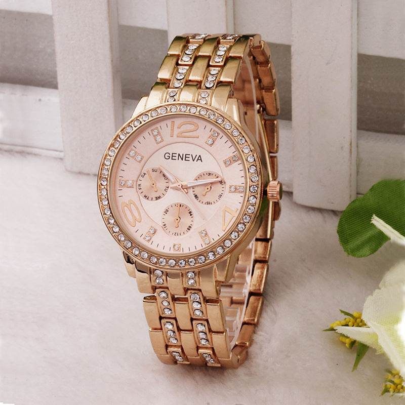 Women's Diamond Fashion Quartz Watch - Stylish and Elegant Design 2025 - Buy Center