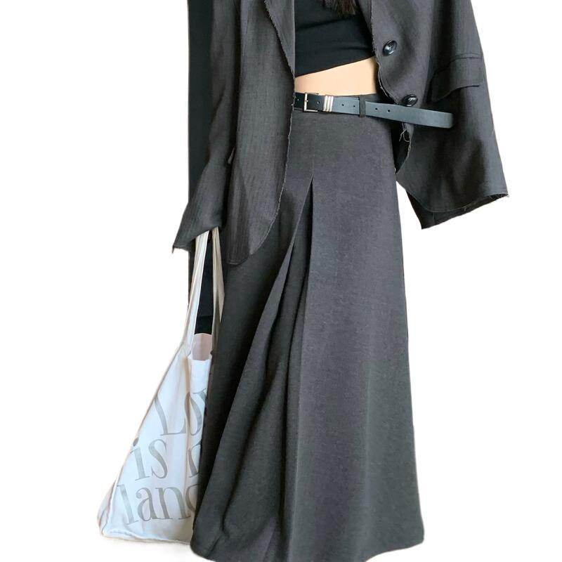 Thickened Chenille A-Line Skirt - Stylish Solid Colors for Fall 2025 - Buy Center