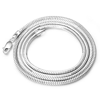 Sterling Silver Plated Necklace Chain - Korean Fashion for Men & Women - Buy Center
