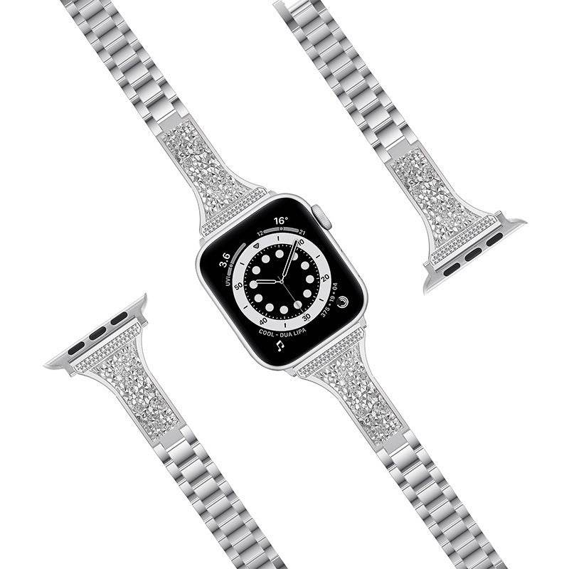 Three-Bead Stylish Stainless Steel Strap for Apple Watch - Trendy Looks - Buy Center