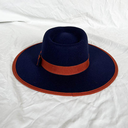 Buycenter Women's Fashion Bow Hat - Stylish Large Brim Tapered Cap - Buy Center