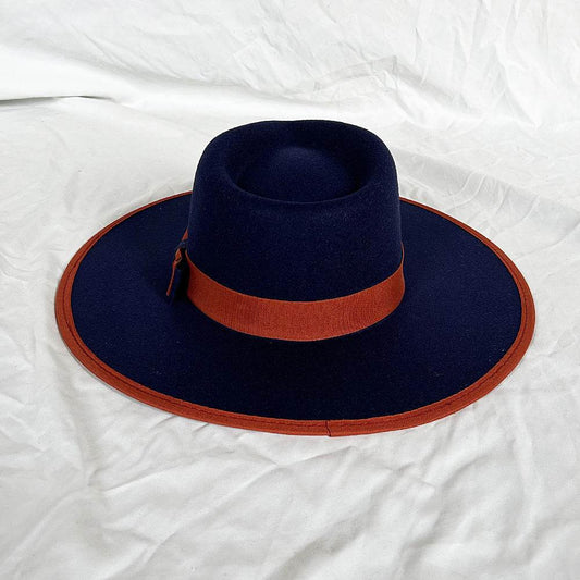 Buycenter Women's Fashion Bow Hat - Stylish Large Brim Tapered Cap - Buy Center