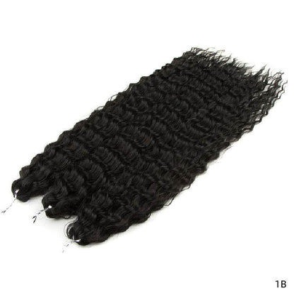 Chemical Fiber Water Ripple Crochet Curls - Stylish Synthetic Hair Extensions - Buy Center