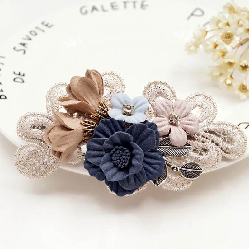 Elegant Handmade Bow Hair Accessories - Pearl Flower Hair Ring 2025 - Buy Center