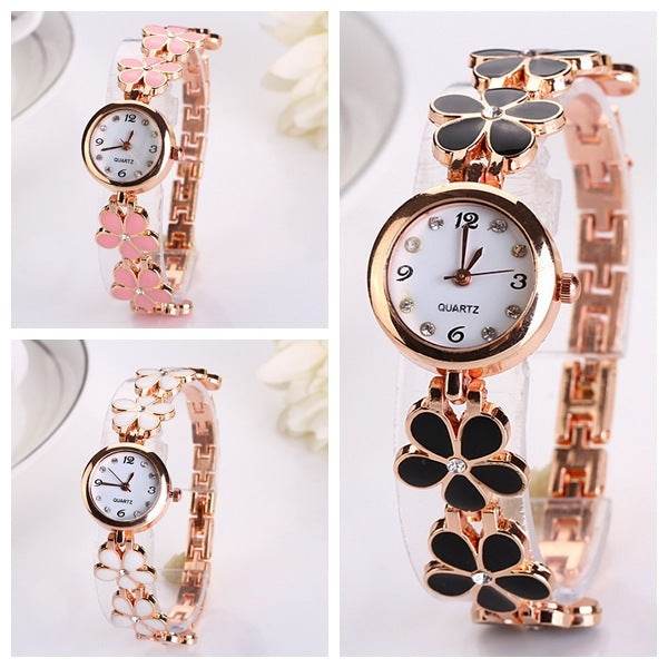 Buycenter Luxury Flower Strap Watch - Casual Fashion Quartz Bracelet - Buy Center