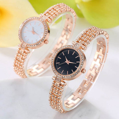 Buy Center Women's Fashion Watch - Elegant Alloy Bracelet in Gold & Silver - Buy Center