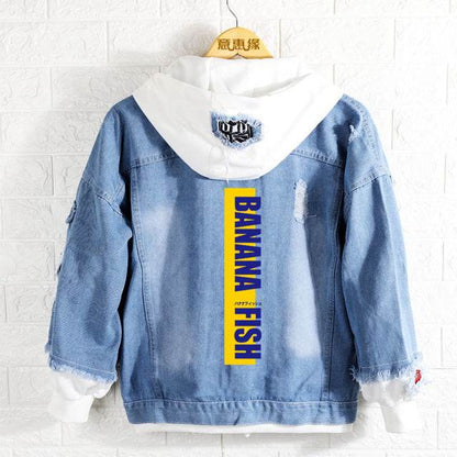 Buycenter Fish Hoodie – Trendy Anime & Retro Cowboy Design in Leather - Buy Center