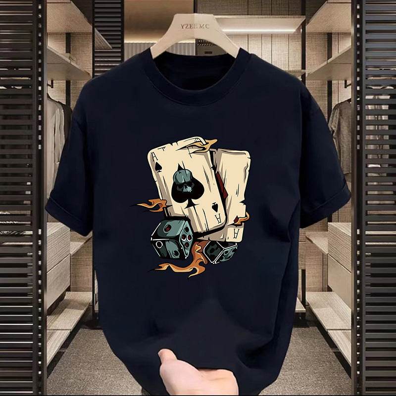 Buycenter High Street Printed Motorcycle T-Shirt - Short Sleeve for Casual Style - Buy Center