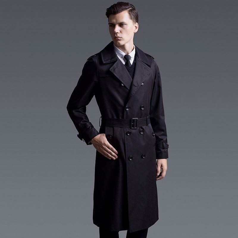 Buycenter Men's Loose Trench Jacket - Stylish Spring & Autumn Wear - Buy Center