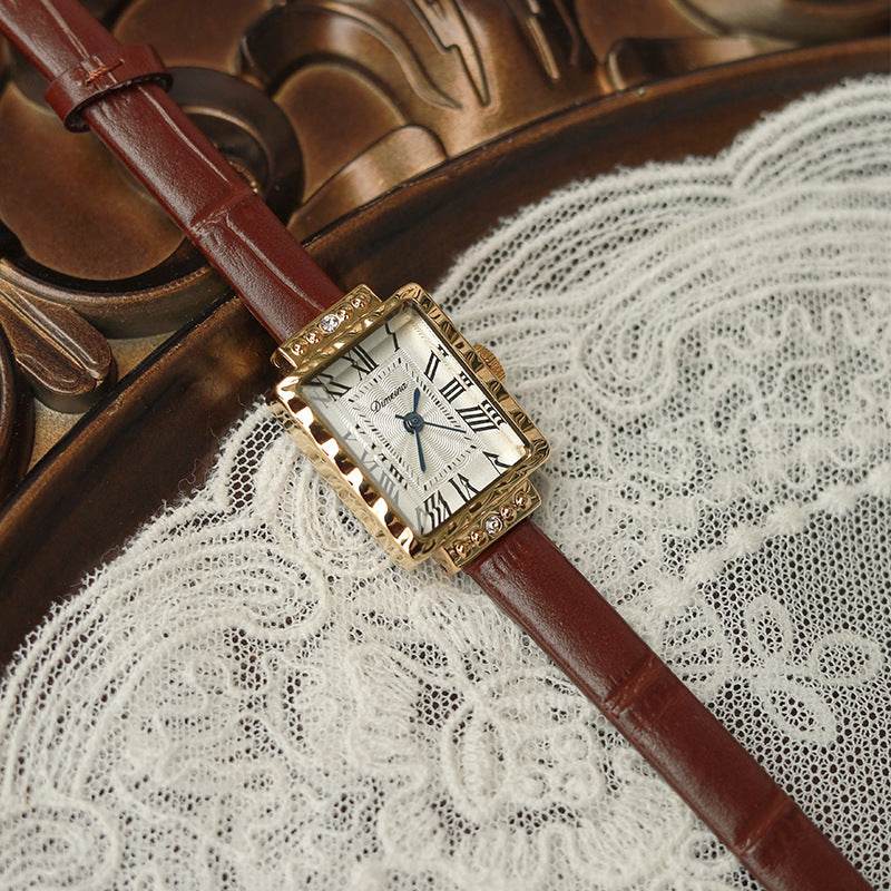 Long Block Antique Pocket Watch for Women - 30m Waterproof & Stylish - Buy Center