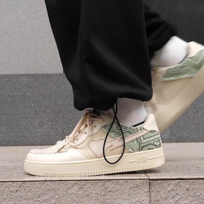 Stylish All-Match College Cashew Flower Shoes - Trendy Vulcanized Comfort - Buy Center