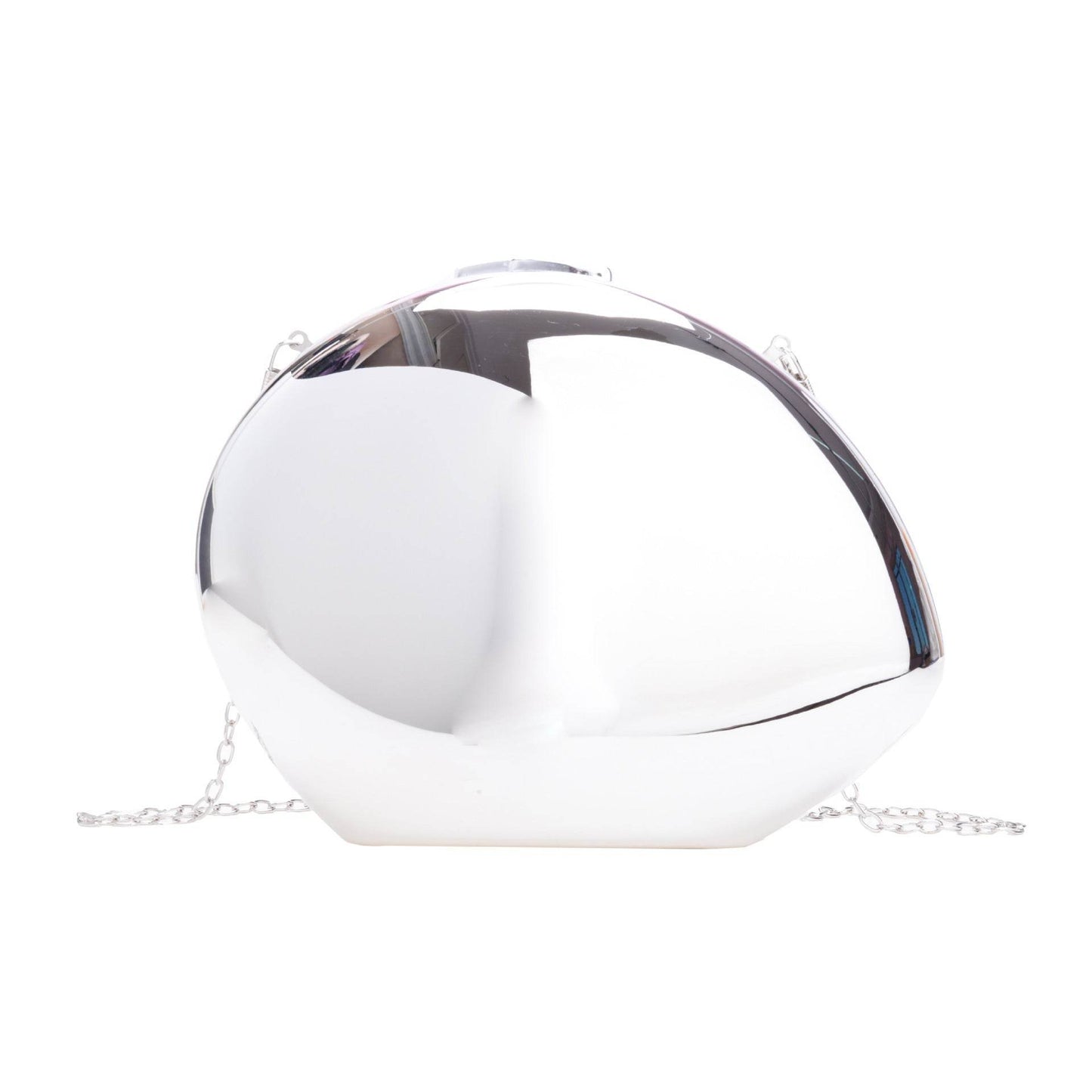 Buycenter Golden Acrylic Goose Egg Clutch - Metallic Shoulder Bag - Buy Center