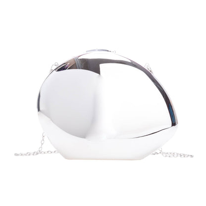 Buycenter Golden Acrylic Goose Egg Clutch - Metallic Shoulder Bag - Buy Center
