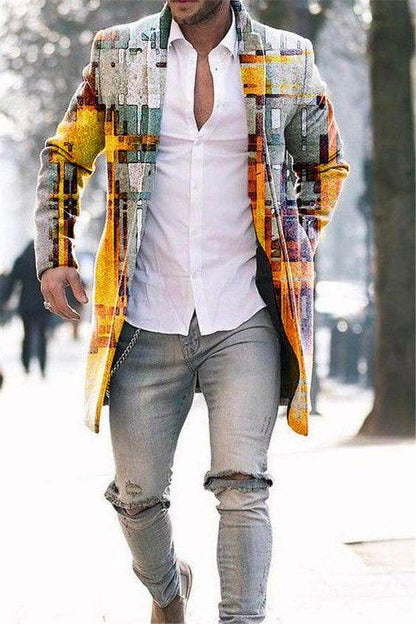 Men's Woolen Trench Coat - Stylish Stand Collar for Winter Fashion 2025 - Buy Center