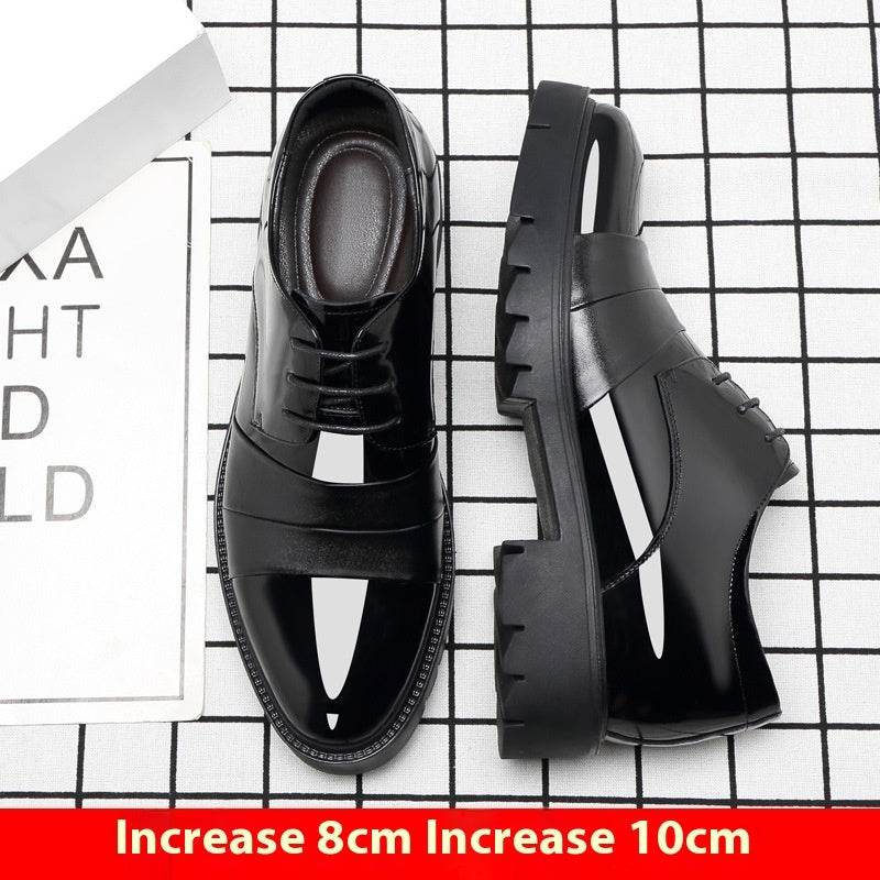 Men's Height Increasing Insole Shoes - 10cm Platform for Business Style - Buy Center