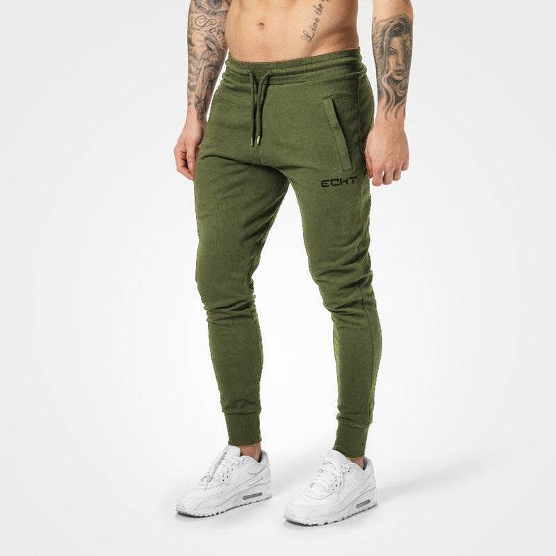 Men's Casual Slim Fit Trousers - Comfortable Cotton Sports Pants - Buy Center