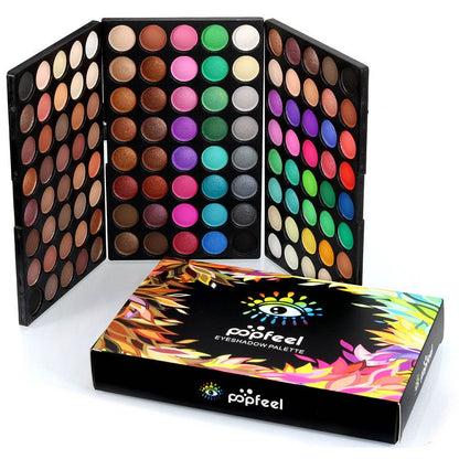 120 Colors Professional Eyeshadow Palette - Matte & Shimmer Makeup Set - Buy Center