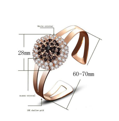 Elegant Flower Jewelry Set - Silver Necklace, Earrings, Ring & Bracelet - Buy Center