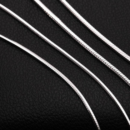 Sterling Silver Plated Necklace Chain - Korean Fashion for Men & Women - Buy Center