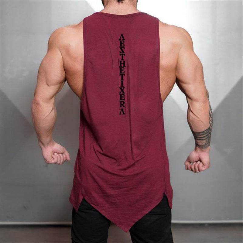 Casual Hip Hop Vest for Men - Trendy Geometric Design & Loose Fit - Buy Center