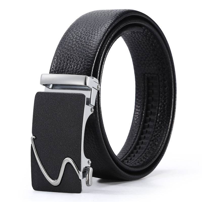 Men's Automatic Leather Buckle Belt - Premium Stylish Business Accessory - Buy Center