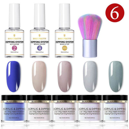 Dipping Nail Powders Set - Gradient & French Art, Long Lasting Finish - Buy Center