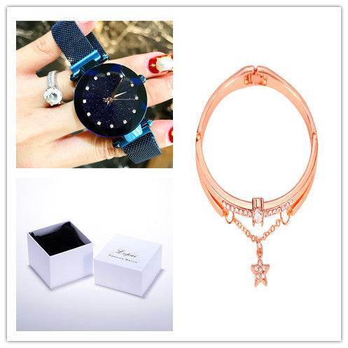 Buycenter Star Watch - Fashion Quartz Stainless Steel with 2 Bracelets - Buy Center