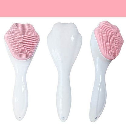 Handheld Silicone Face Scrubber - Gentle Exfoliator for Sensitive Skin - Buy Center