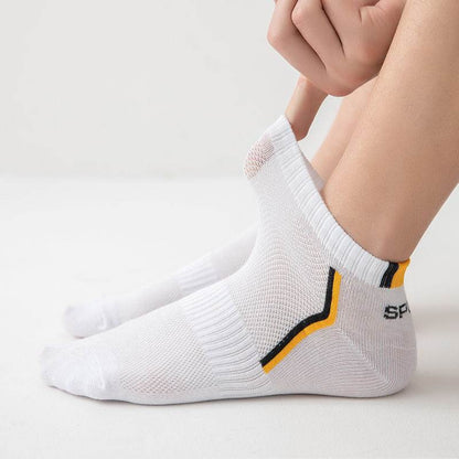 Summer Thin Low Cut Socks for Men - 5 Pairs, Comfortable Cotton Style - Buy Center
