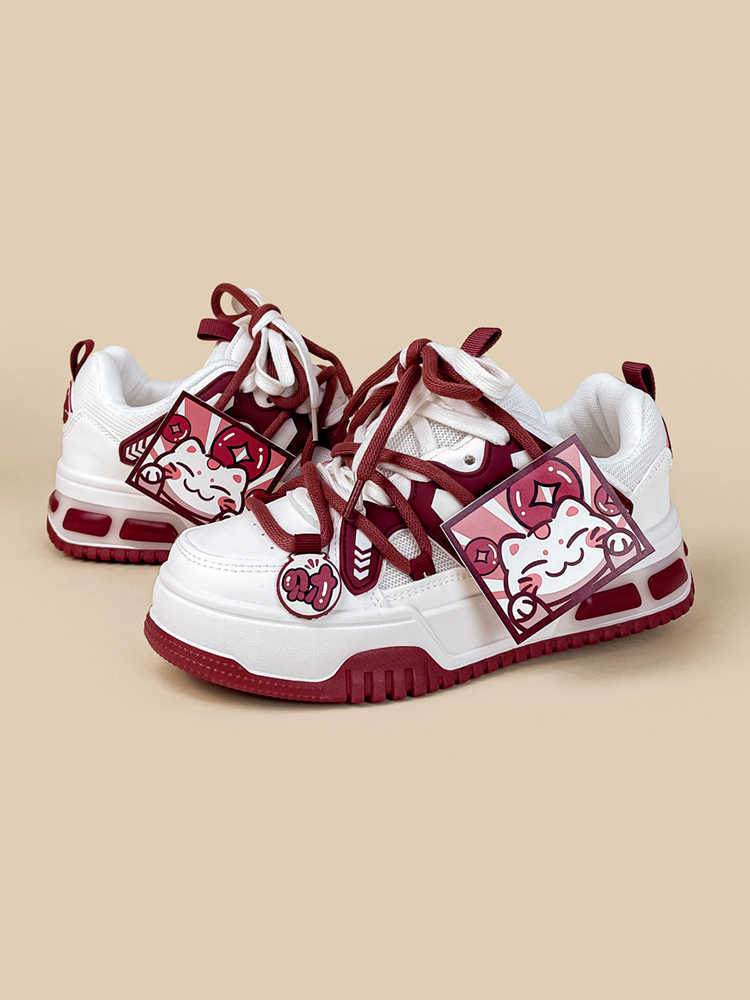 Red Board Women's Sports Platform Bread Shoes - Stylish, Comfortable Flats - Buy Center