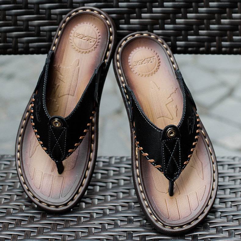 Buycenter Men's Stylish Summer Slippers - Comfortable Large Sizes Available - Buy Center