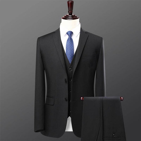 Buycenter Men's Slim Fit Two-Piece Suit Set - Stylish Casual Wedding Attire - Buy Center