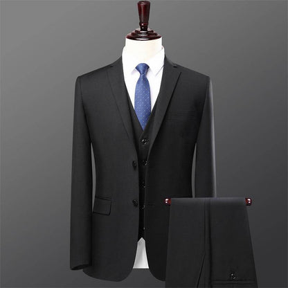 Buycenter Men's Slim Fit Two-Piece Suit Set - Stylish Casual Wedding Attire - Buy Center