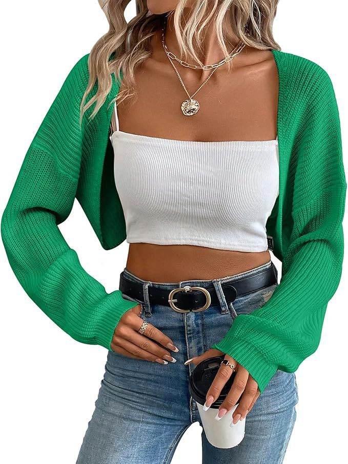 Buycenter Women's Knitted Cardigan Shawl - Long Sleeve, Loose Fit Top - Buy Center