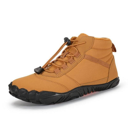 Fleece-Lined Waterproof High-Top Casual Shoes - Warm & Non-Slip Design - Buy Center