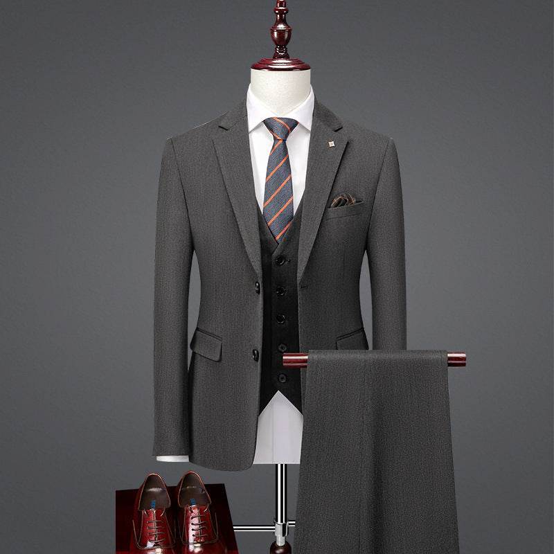 Handsome Slim Fit Business Casual Suit - Stylish Formal Attire for All Seasons - Buy Center