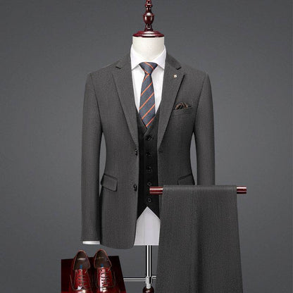Handsome Slim Fit Business Casual Suit - Stylish Formal Attire for All Seasons - Buy Center