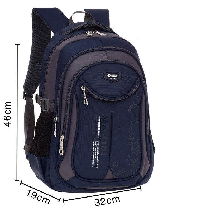 Lightweight Waterproof Schoolbag for Boys - Durable Nylon, Grades 1-6 - Buy Center