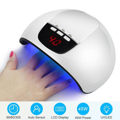 Smart Sensor Nail Dryer Lamp 54W - Quick Drying & Compact Design - Buy Center