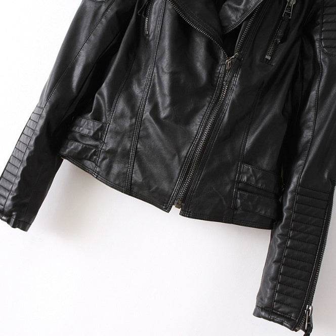 Buycenter PU Leather Jacket - Stylish Black Coat in Sizes S-XL - Buy Center