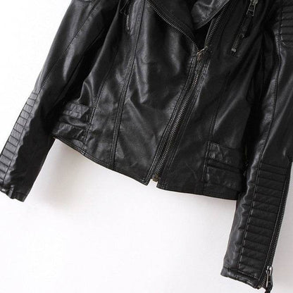 Buycenter PU Leather Jacket - Stylish Black Coat in Sizes S-XL - Buy Center
