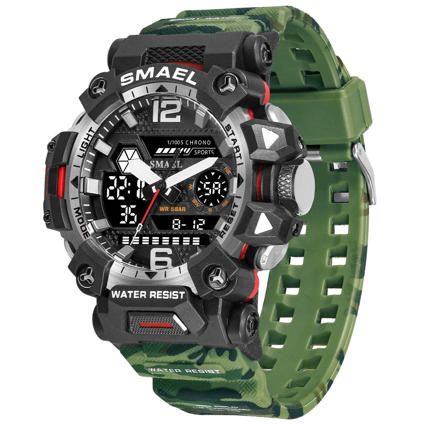 Tactical Camouflage Alloy Watch - Luminous & Waterproof Outdoor Accessory - Buy Center