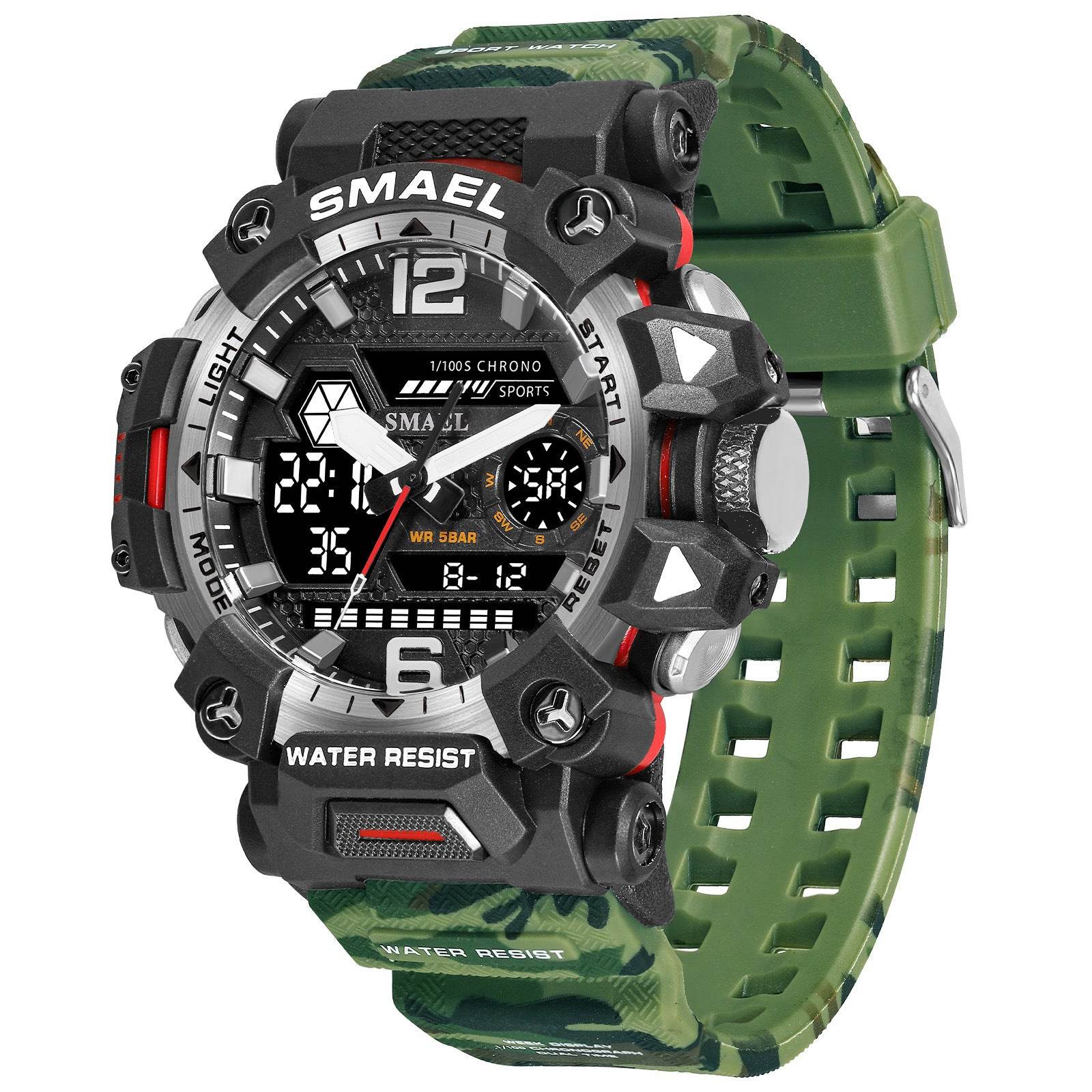 Tactical Camouflage Alloy Watch - Luminous & Waterproof Outdoor Accessory - Buy Center