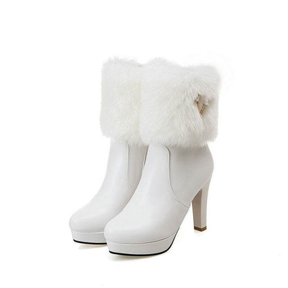 Chunky Heel Short Boots for Women - Stylish Autumn & Winter Booties - Buy Center