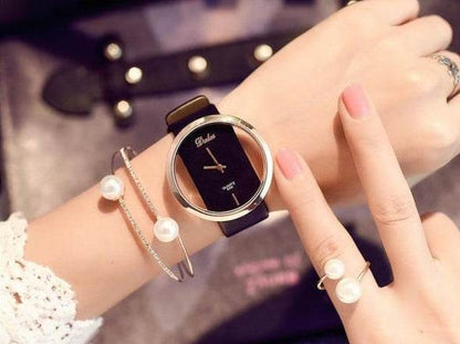 Buycenter Ladies Hollow Watch - Fashion Waterproof Quartz with Pin Buckle - Buy Center