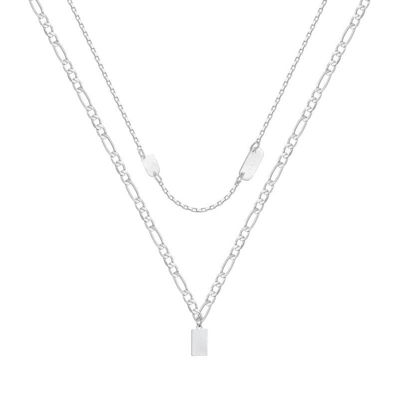 Elegant Simple Double Layer Stacked Necklace - Stylish Pearls Jewelry - Buy Center